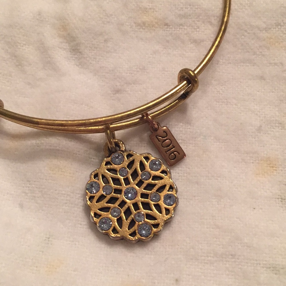 Alex & Ani Snowflake Bangle - Picture 2 of 3
